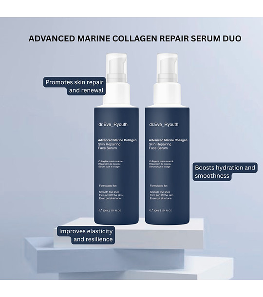 Комплект от 2 боя възстановяващ серум за лице с морски колаген 30 мл снимка