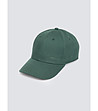 Унисекс памучна шапка в зелено Basilion-0 снимка