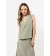 Дамски топ в зелен нюанс Eve-0 снимка