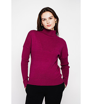 Дамски пуловер в циклама снимка