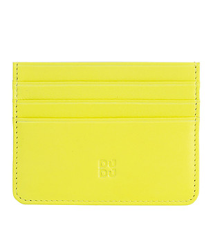 Кожен класьор за банкови карти в жълто и синьо Svalbard снимка