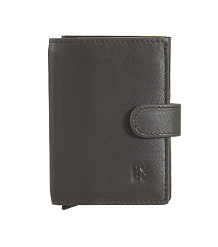 Кафяв мъжки кожен портфейл снимка