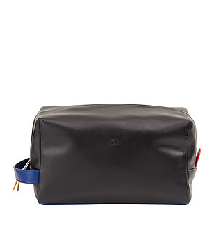 Дамски черен несесер за тоалетни принадлежности Lampedusa снимка