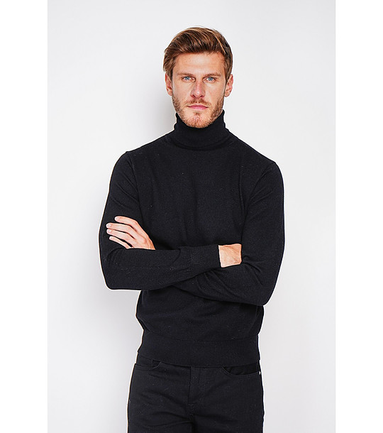 Мъжки пуловер в черно снимка