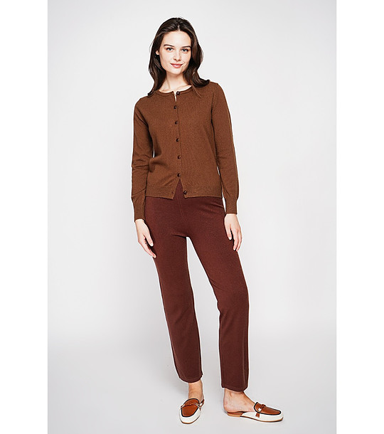 Кафява дамска жилетка снимка