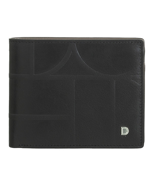 Кожен мъжки портфейл с RFID в черно и таупе Itaca снимка