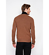 Кафяв мъжки пуловер с кашмир-1 снимка