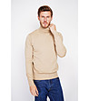 Бежов мъжки пуловер с кашмир-0 снимка