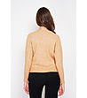 Дамска жилетка в цвят камел-2 снимка