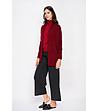 Дамска жилетка в бордо-1 снимка