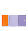 Кожен портфейл в нюанс на лилаво с контрастни елементи Honduras-3 снимка