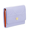 Дамски кожен портфейл в цвят лавандула и оранжево Jerez-2 снимка