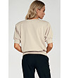 Дамска oversize блуза в бежов нюанс-2 снимка