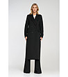 Дамско дълго черно палто-1 снимка