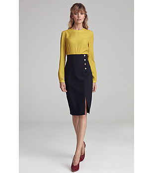 Черна пола тип молив снимка