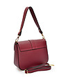 Дамска кожена чанта в бордо-2 снимка