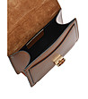 Дамска чанта от естествена кожа в цвят коняк Lina-4 снимка