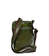 Зелена кожена crossbody чанта-2 снимка