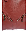 Дамска кожена раница в червен нюанс Daria-3 снимка