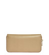 Дамски портфейл от естествена кожа в нюанс на бежов цвят Biana-0 снимка