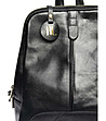 Черна дамска раница от естествена кожа Indiasa-3 снимка
