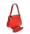 Червена малка дамска чанта от естествена кожа-2 снимка