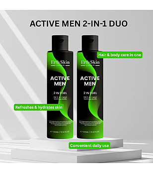 Комплект от 2 боря душ гел 2 в 1 за мъже 300мл снимка