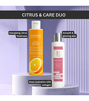 Комплект от лосион за тяло и душ гел цитрус снимка