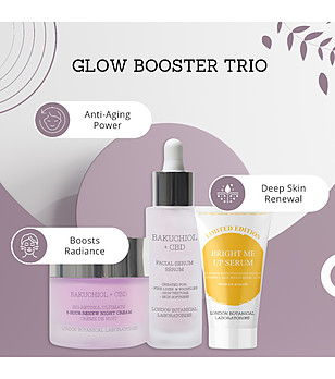 Комплект от нощен крем и два серума за лице снимка