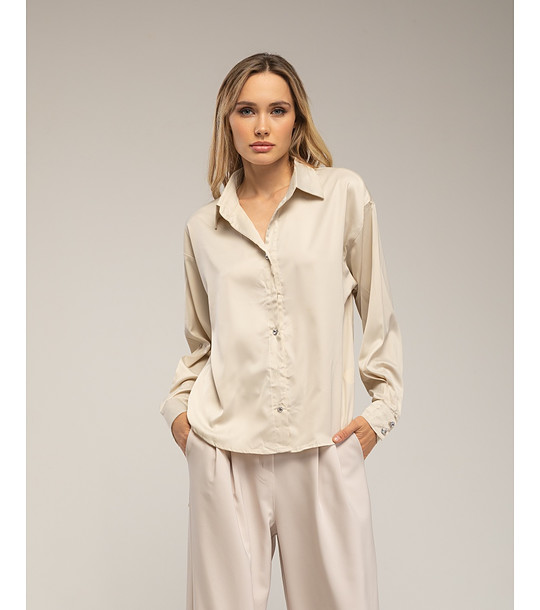 Бежова дамска риза снимка