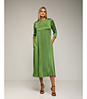 Oversize рокля в зелено с коприна-0 снимка