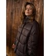 Дамско зимно яке с висока яка-4 снимка