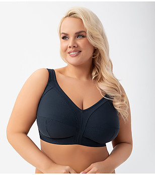 Сутиен без банели в тъмносиньо Nela снимка