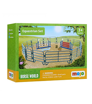 Манеж за езда и тренировка на коне с аксесоари снимка