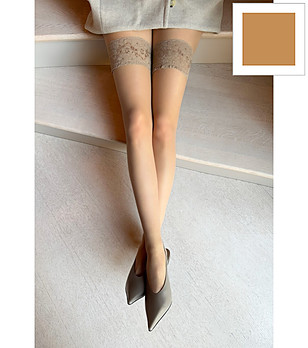 Чорапи SILVI 15 DEN в бежов нюанс снимка