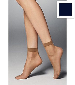 2 бр тъмносини чорапки с широк ластик 20 DEN BELLA снимка