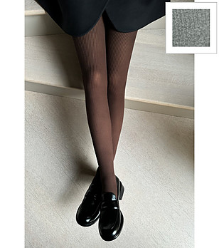 Чорапогащник COSTINA в цвят меланж 60 DEN с фино рипсено райе снимка