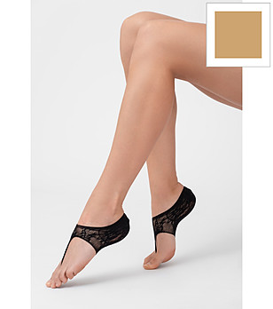 Бежови чорапи с отворени пръсти JAPANESSE снимка