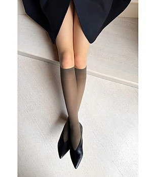 Чорапи 40 DEN KATRIN матови в сив нюанс снимка