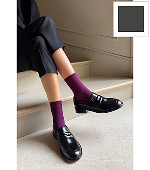 Чорапи KATRIN в цвят графит 40 DEN матови снимка