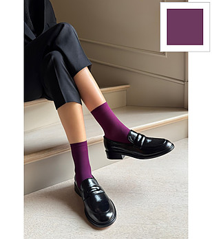 Дамски чорапи KATRIN в цвят лавандула 40 DEN матови снимка