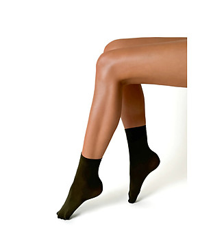 Чорапи в цвят каки 40 DEN KATRIN матови снимка