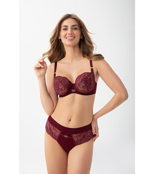 Сутиен в бордо с меки чашки Mila снимка