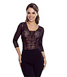 Черно боди с дантела GERTRUDA-3 снимка