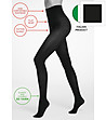 Черен дамски чорапогащник 40 DEN COVER с 3D плетка-1 снимка
