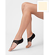 Кремави чорапи с отворени пръсти JAPANESSE-0 снимка