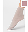 Розови дамски чорапи с блестящ ефект LOUISE-2 снимка