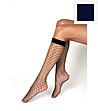 Дамски мрежести чорапи в тъмносиньо RETE GRANDI-0 снимка