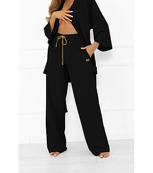 Черен дамски панталон Bono снимка