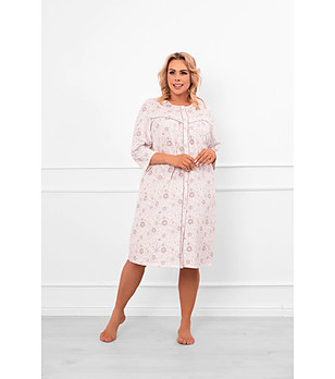 Многоцветна нощница с 3/4 ръкав и флорален принт Galea снимка